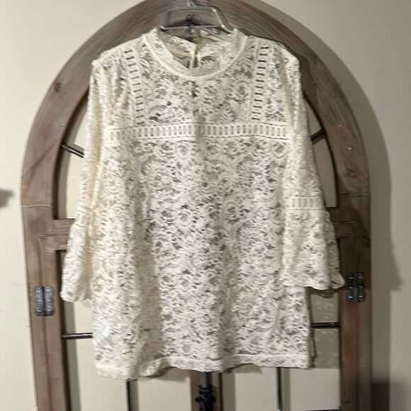Loft lace blouse size Medium - Picture 1 of 9
